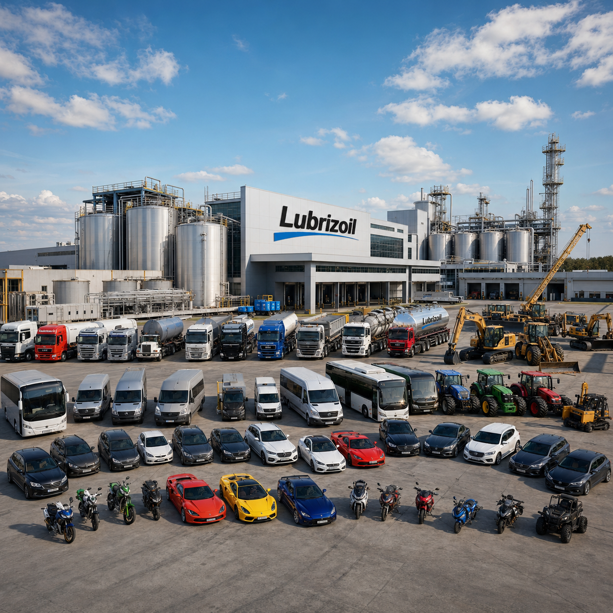 Lubrizoil team at the manufacturing facility